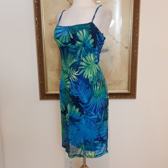 NWOT City Triangle Blue Lagoon Dress - Picture 2 of 5